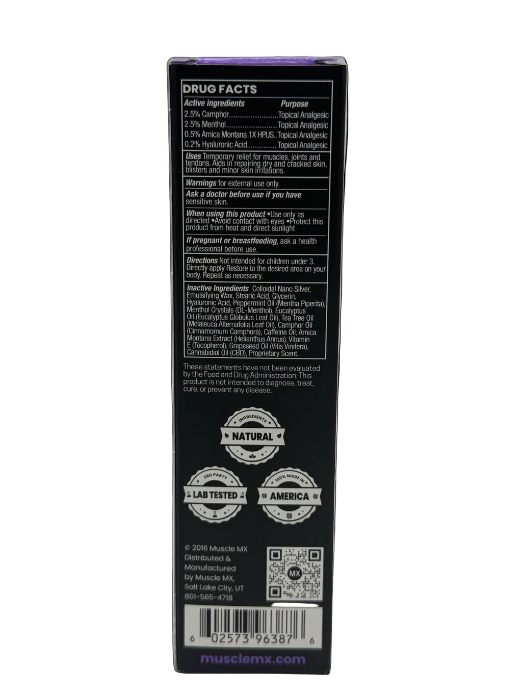 Muscle MX CBD Lotion 1000mg Restore