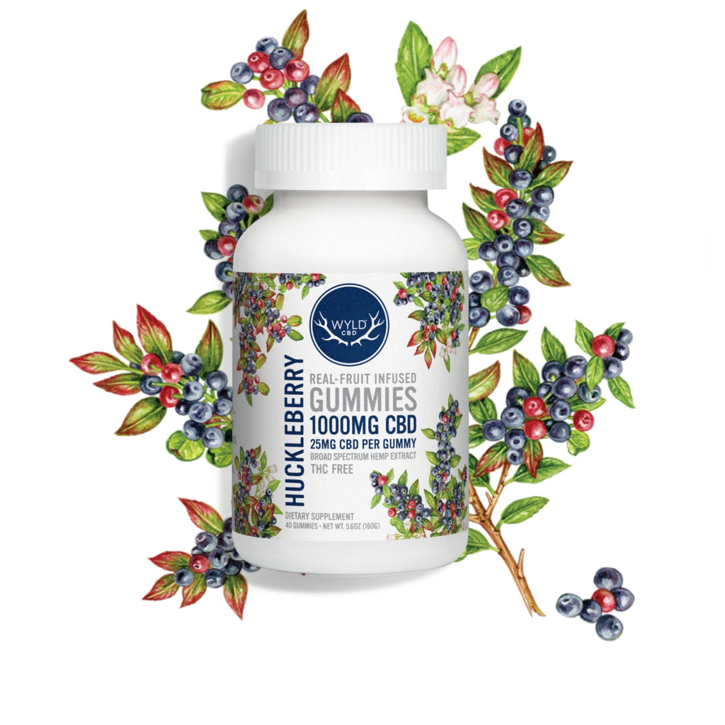 Wyld CBD Huckleberry Gummies (THC-Free)