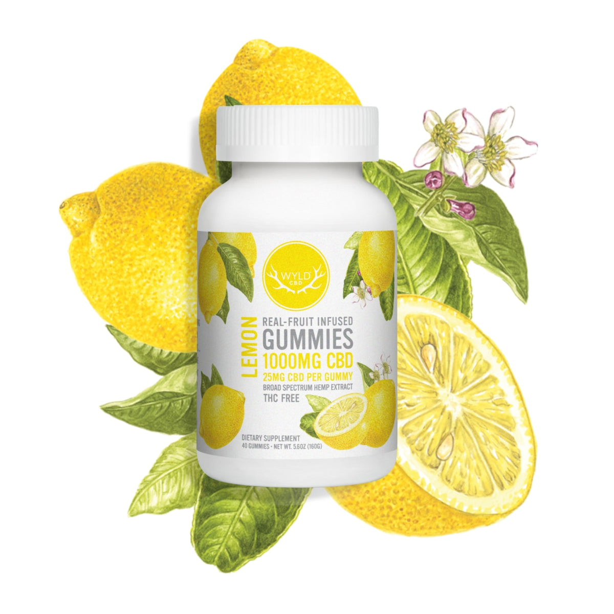 Wyld CBD Lemon Gummies (THC-Free)