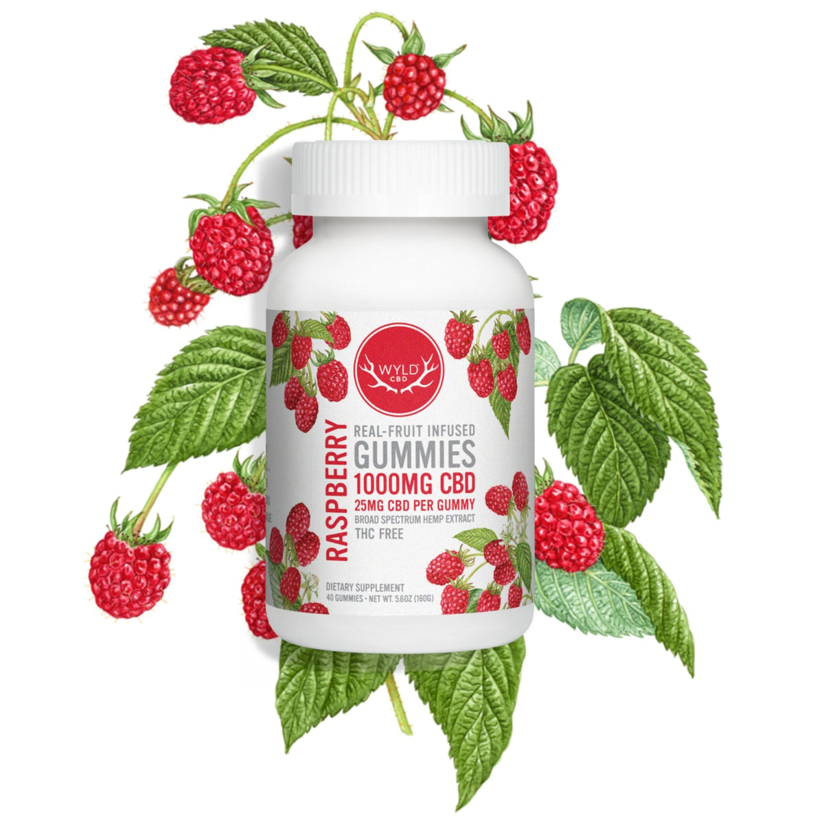 Wyld CBD Raspberry Gummies (THC-Free)