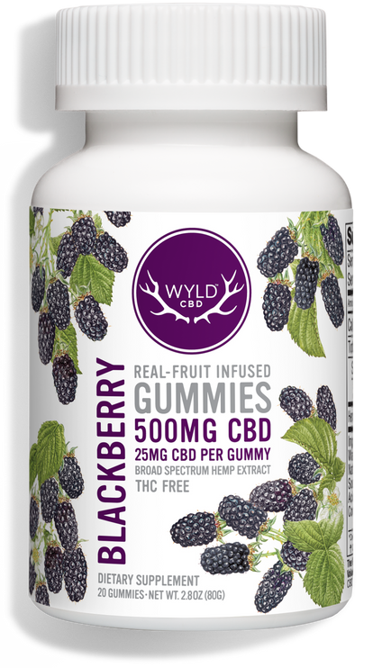 Wyld CBD Blackberry Gummies (THC-Free)