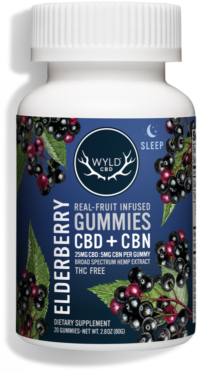 Wyld CBD Elderberry Gummies (CBD + CBN, THC-Free)