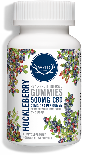 Wyld CBD Huckleberry Gummies (THC-Free)